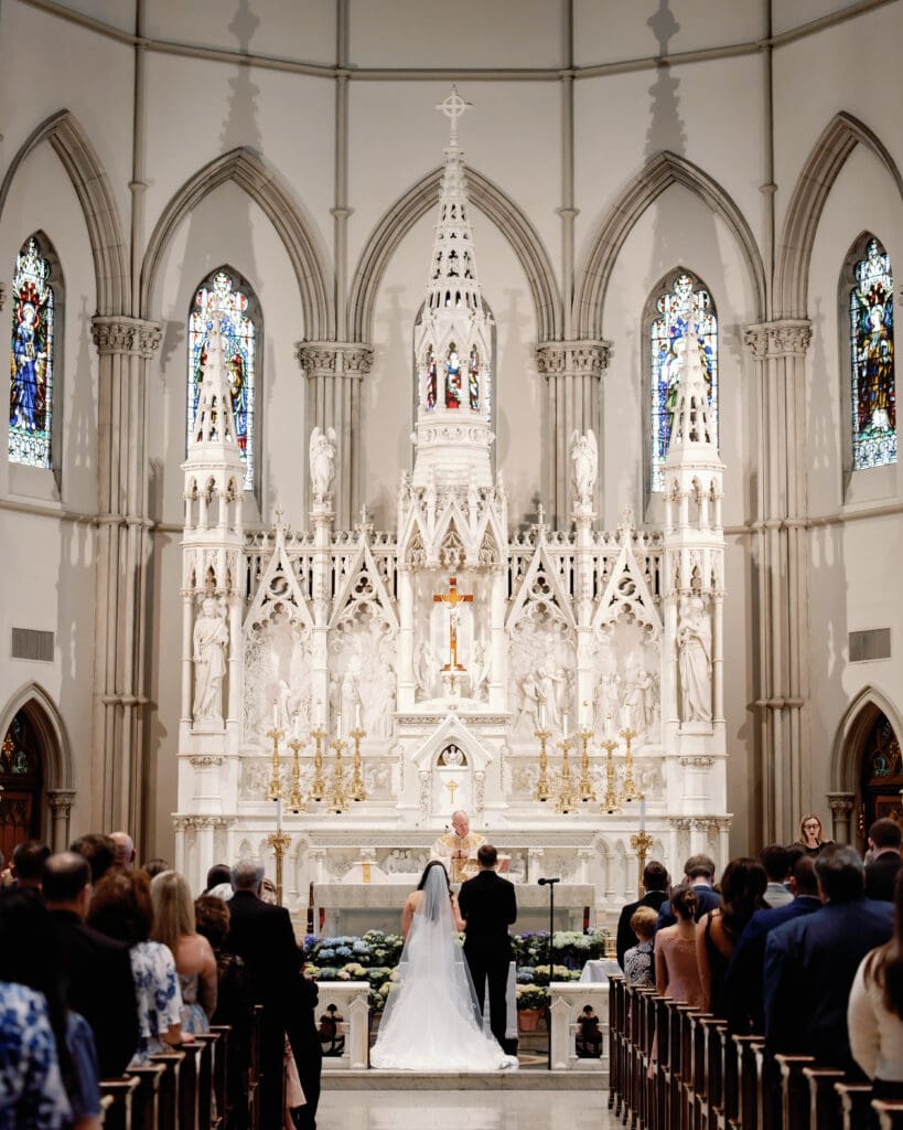 Wide view of St Paul Cathedral ceremony interior